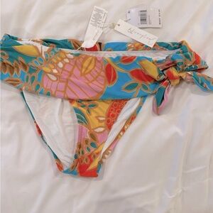 La Blanca retro colorful sash style bikini bottom